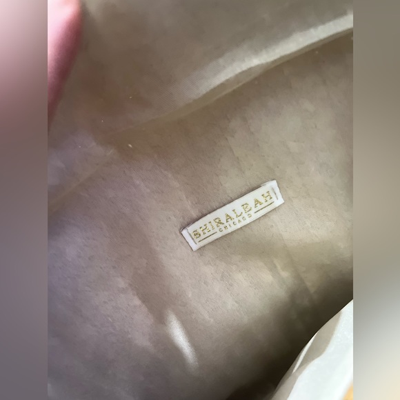 shiraleah straw clutch with black pom poms - Picture 4 of 5